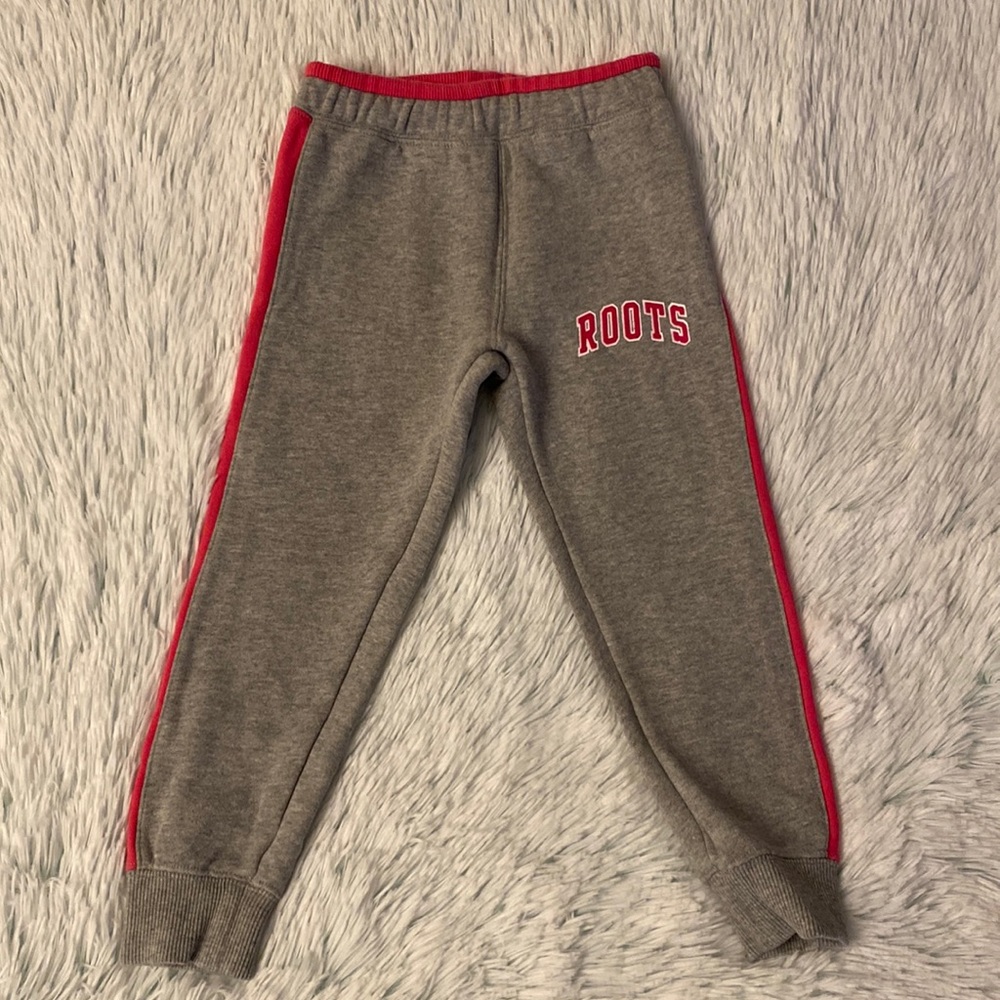 Roots Kids Pants | Size 4T | Colour | Pink & Grey